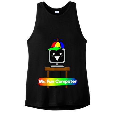 S.P.R.U.N.K.I Mr Fun Computer Ladies PosiCharge Tri-Blend Wicking Tank