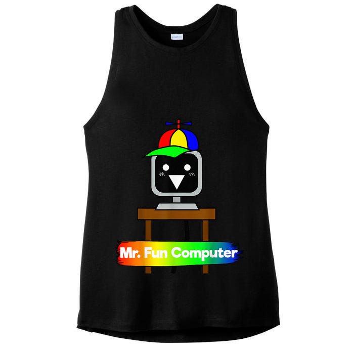 S.P.R.U.N.K.I Mr Fun Computer Ladies PosiCharge Tri-Blend Wicking Tank