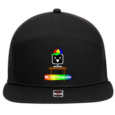 S.P.R.U.N.K.I Mr Fun Computer 7 Panel Mesh Trucker Snapback Hat