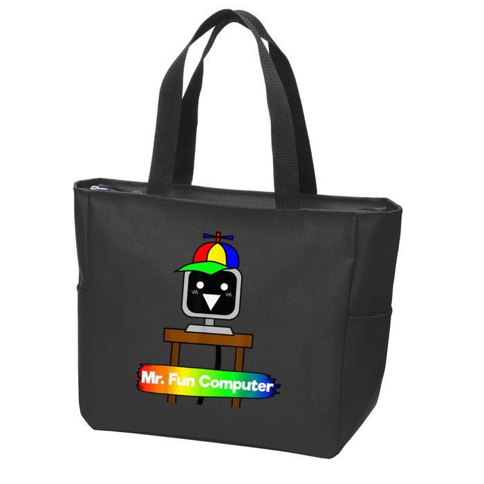 S.P.R.U.N.K.I Mr Fun Computer Zip Tote Bag