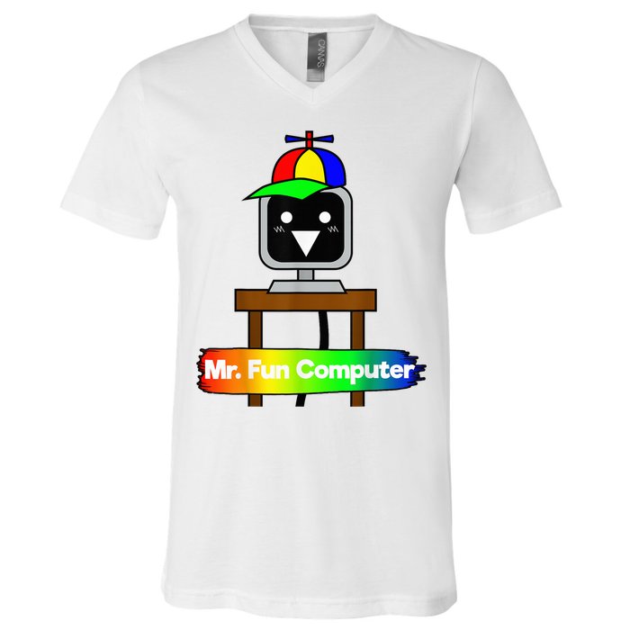 S.P.R.U.N.K.I Mr Fun Computer V-Neck T-Shirt