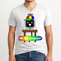 S.P.R.U.N.K.I Mr Fun Computer V-Neck T-Shirt