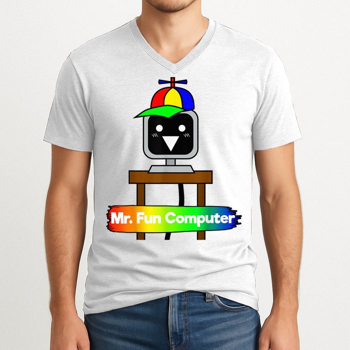 S.P.R.U.N.K.I Mr Fun Computer V-Neck T-Shirt