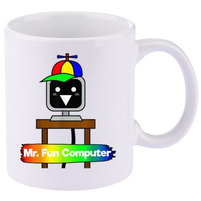 S.P.R.U.N.K.I Mr Fun Computer 11oz C Handle Ceramic Mug