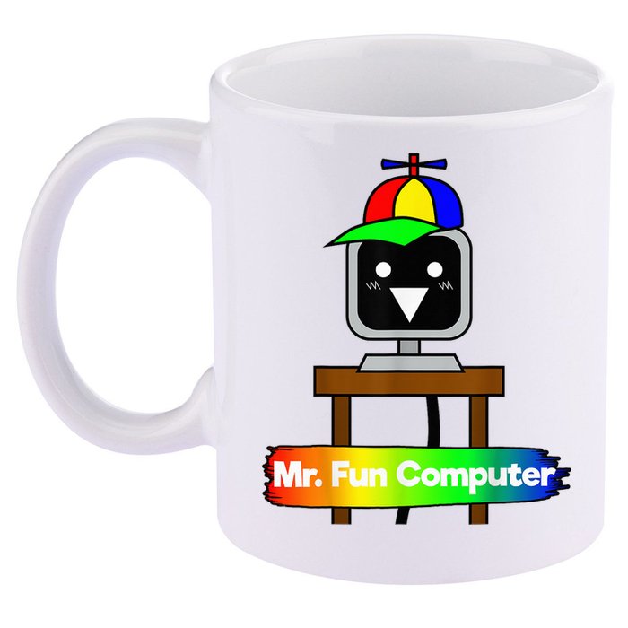 S.P.R.U.N.K.I Mr Fun Computer 11oz C Handle Ceramic Mug