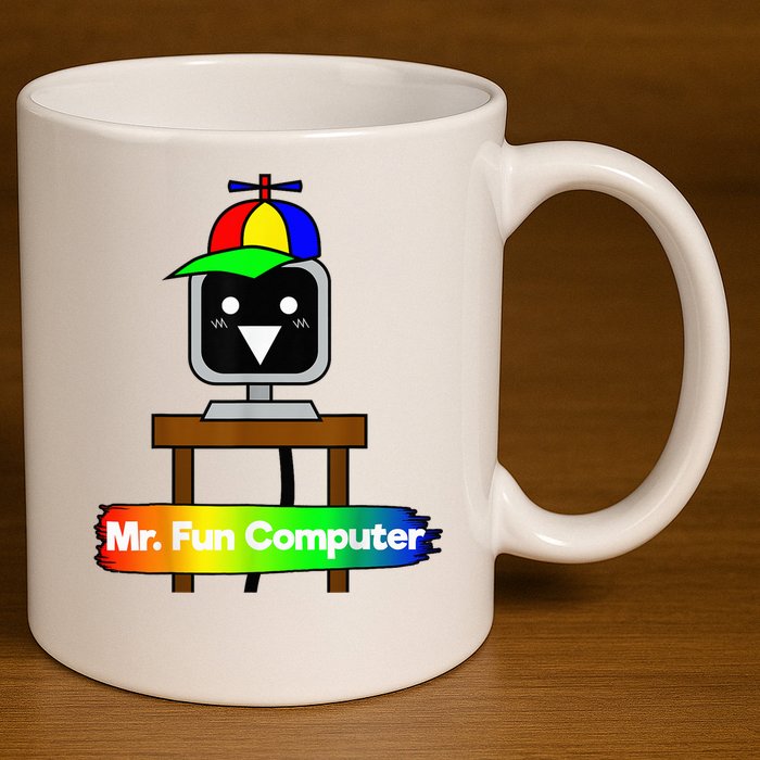 S.P.R.U.N.K.I Mr Fun Computer 11oz C Handle Ceramic Mug
