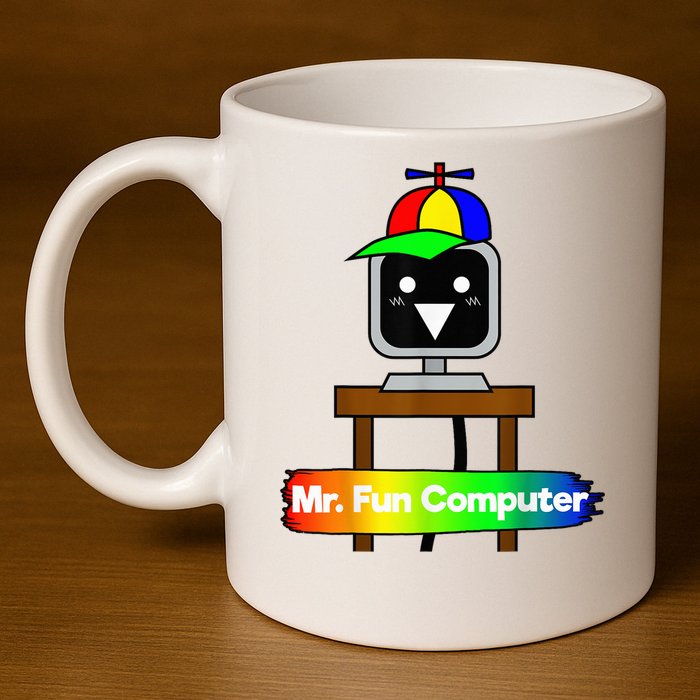 S.P.R.U.N.K.I Mr Fun Computer 11oz C Handle Ceramic Mug