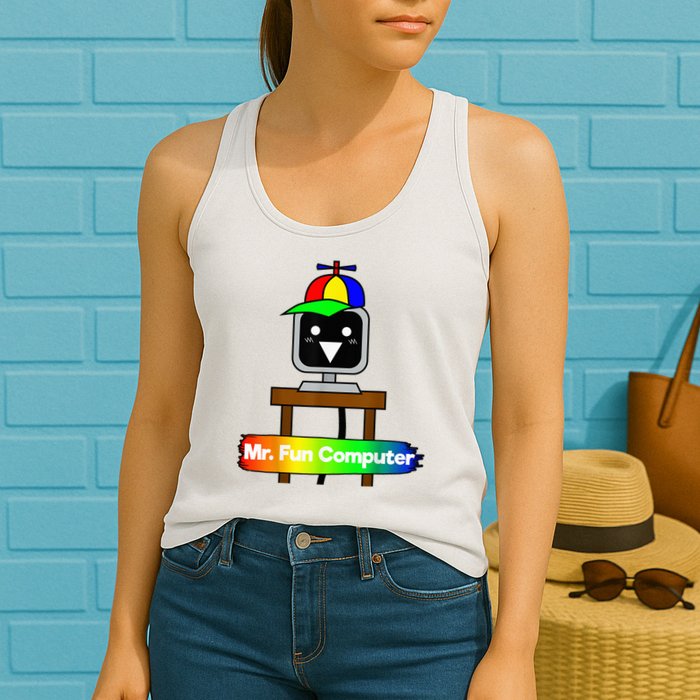 S.P.R.U.N.K.I Mr Fun Computer Womens Tank Top