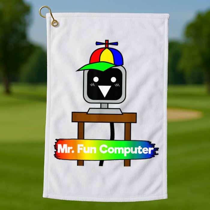 S.P.R.U.N.K.I Mr Fun Computer Golf Towel