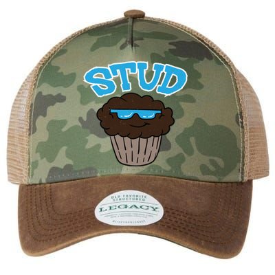 Stud Muffin Funny Cupcake Wearing Sunglasses Baking Baker Great Gift Legacy Tie Dye Trucker Hat