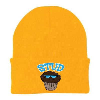 Stud Muffin Funny Cupcake Wearing Sunglasses Baking Baker Great Gift Knit Cap Winter Beanie