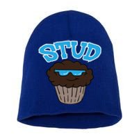 Stud Muffin Funny Cupcake Wearing Sunglasses Baking Baker Great Gift Short Acrylic Beanie