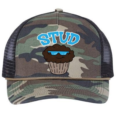 Stud Muffin Funny Cupcake Wearing Sunglasses Baking Baker Great Gift Retro Rope Trucker Hat Cap