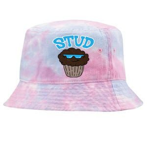 Stud Muffin Funny Cupcake Wearing Sunglasses Baking Baker Great Gift Tie-Dyed Bucket Hat