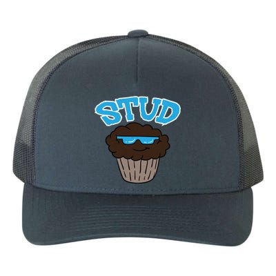 Stud Muffin Funny Cupcake Wearing Sunglasses Baking Baker Great Gift Yupoong Adult 5-Panel Trucker Hat