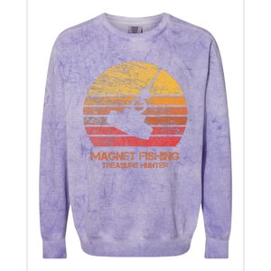 Sunset Magnet Fishing Colorblast Crewneck Sweatshirt