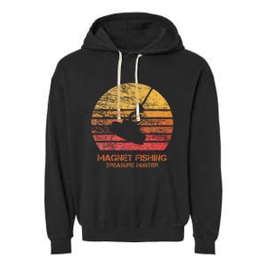 Sunset Magnet Fishing Garment-Dyed Fleece Hoodie