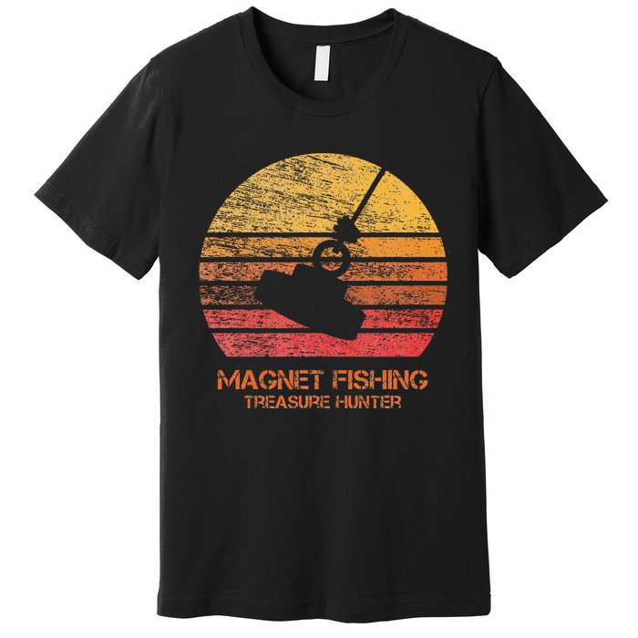 Sunset Magnet Fishing Premium T-Shirt