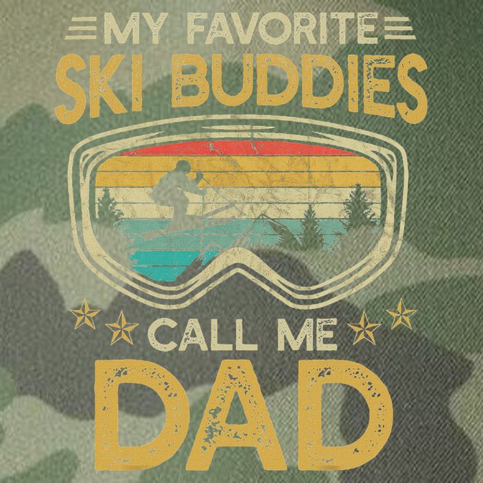 Skiing My Favorite Ski Buddies Call Me Dad Legacy Tie Dye Trucker Hat