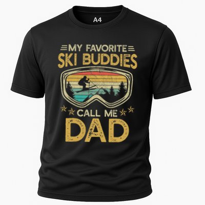 Skiing My Favorite Ski Buddies Call Me Dad Performance Shirt