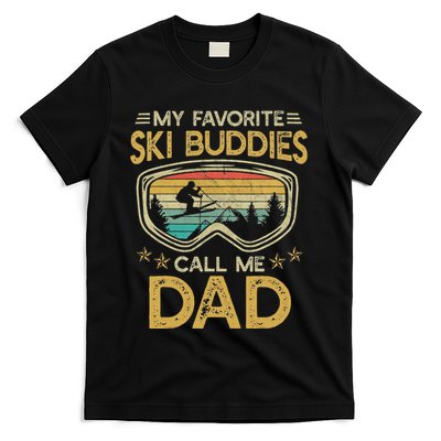 Skiing My Favorite Ski Buddies Call Me Dad T-Shirt