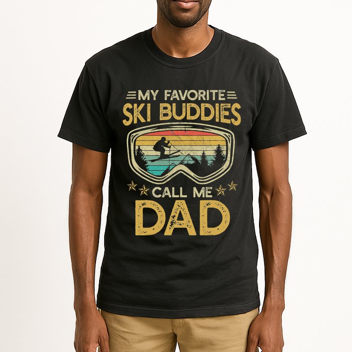 Skiing My Favorite Ski Buddies Call Me Dad Tall T-Shirt