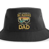 Skiing My Favorite Ski Buddies Call Me Dad Sustainable Bucket Hat