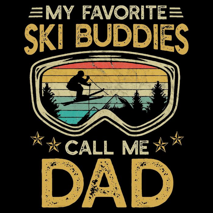 Skiing My Favorite Ski Buddies Call Me Dad 16 in Basic Backpack