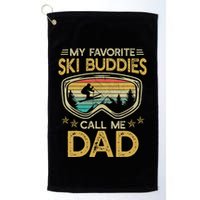 Skiing My Favorite Ski Buddies Call Me Dad Golf Towel