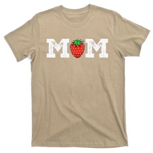 Strawberry Mom Fruit Lover Fruitarian Mother's Day Berry T-Shirt