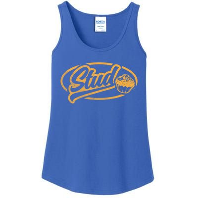 Stud Muffin Funny Vintage Style Fitness Gift Ladies Essential Tank