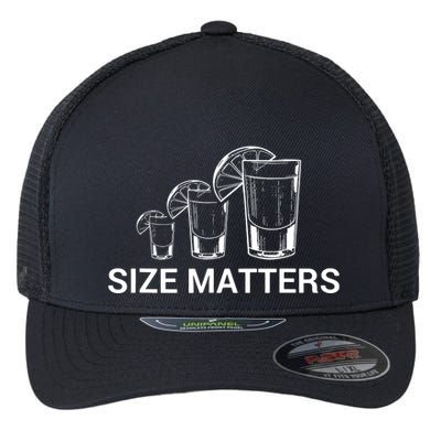 Size Matters Funny Salt Lime Tacos Tequila Flexfit Unipanel Trucker Cap
