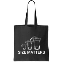 Size Matters Funny Salt Lime Tacos Tequila Bag
