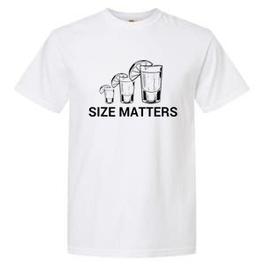 Size Matters Funny Salt Lime Tacos Tequila Garment-Dyed Heavyweight T-Shirt