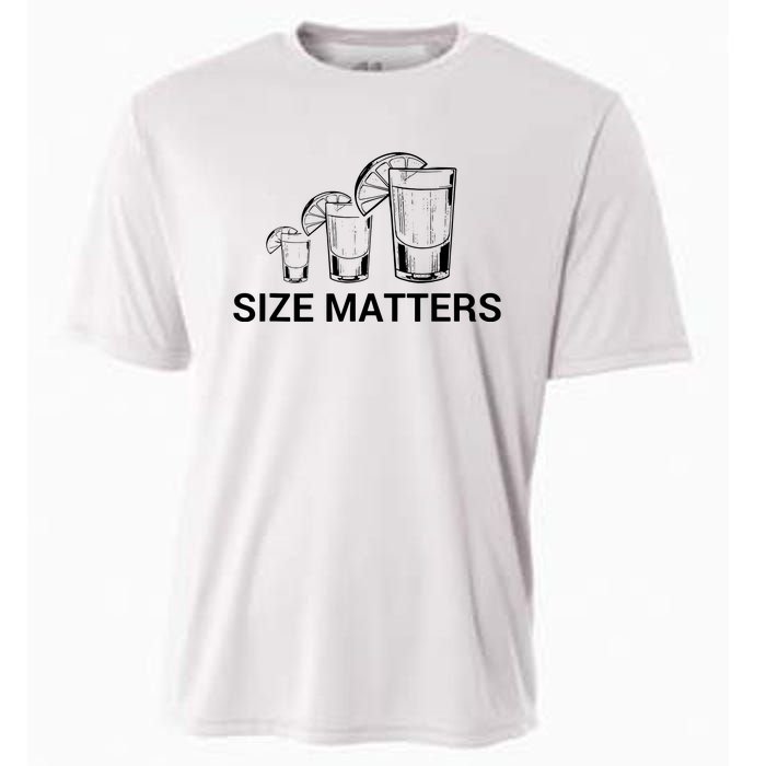 Size Matters Funny Salt Lime Tacos Tequila Cooling Performance Crew T-Shirt