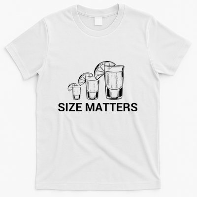 Size Matters Funny Salt Lime Tacos Tequila T-Shirt