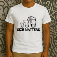 Size Matters Funny Salt Lime Tacos Tequila T-Shirt
