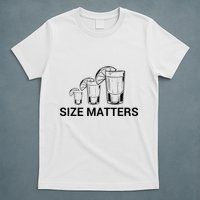 Size Matters Funny Salt Lime Tacos Tequila T-Shirt