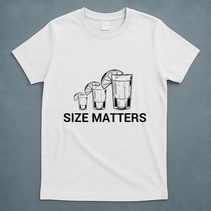 Size Matters Funny Salt Lime Tacos Tequila T-Shirt