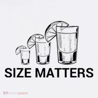 Size Matters Funny Salt Lime Tacos Tequila Button