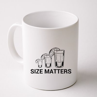 Size Matters Funny Salt Lime Tacos Tequila Mug