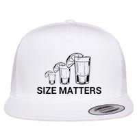 Size Matters Funny Salt Lime Tacos Tequila Flat Bill Trucker Hat