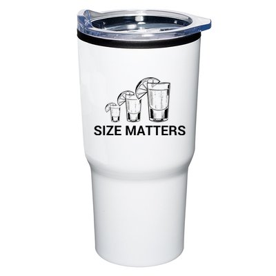 Size Matters Funny Salt Lime Tacos Tequila Tumbler