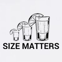 Size Matters Funny Salt Lime Tacos Tequila Mousepad