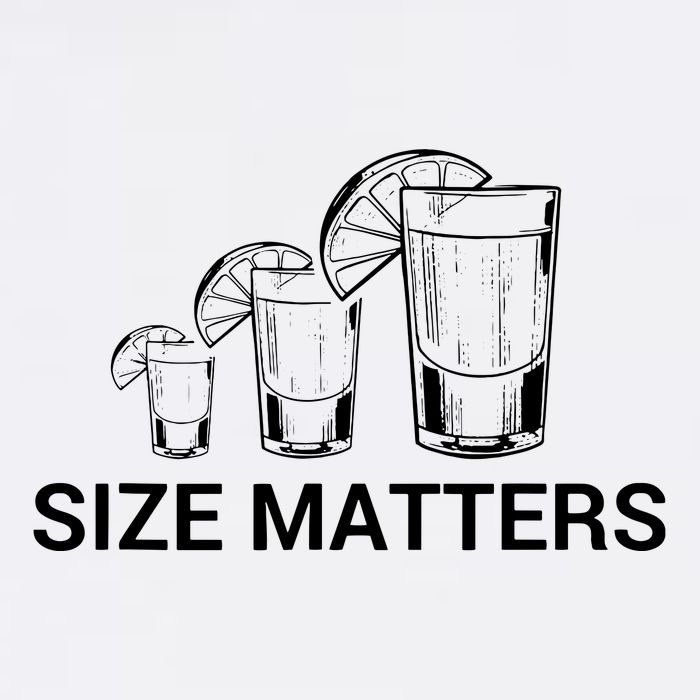 Size Matters Funny Salt Lime Tacos Tequila Mousepad