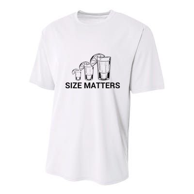 Size Matters Funny Salt Lime Tacos Tequila Youth Performance Sprint T-Shirt