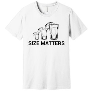 Size Matters Funny Salt Lime Tacos Tequila Premium T-Shirt