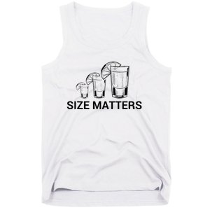 Size Matters Funny Salt Lime Tacos Tequila Tank Top