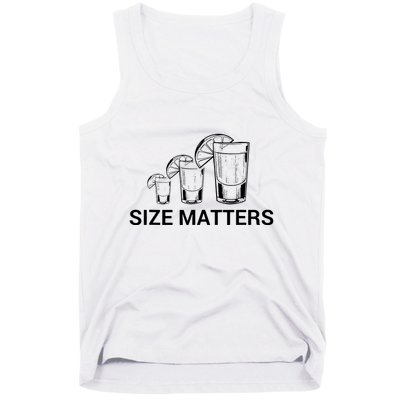 Size Matters Funny Salt Lime Tacos Tequila Tank Top