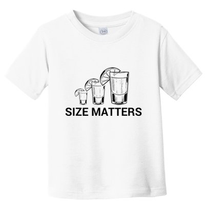 Size Matters Funny Salt Lime Tacos Tequila Toddler T-Shirt